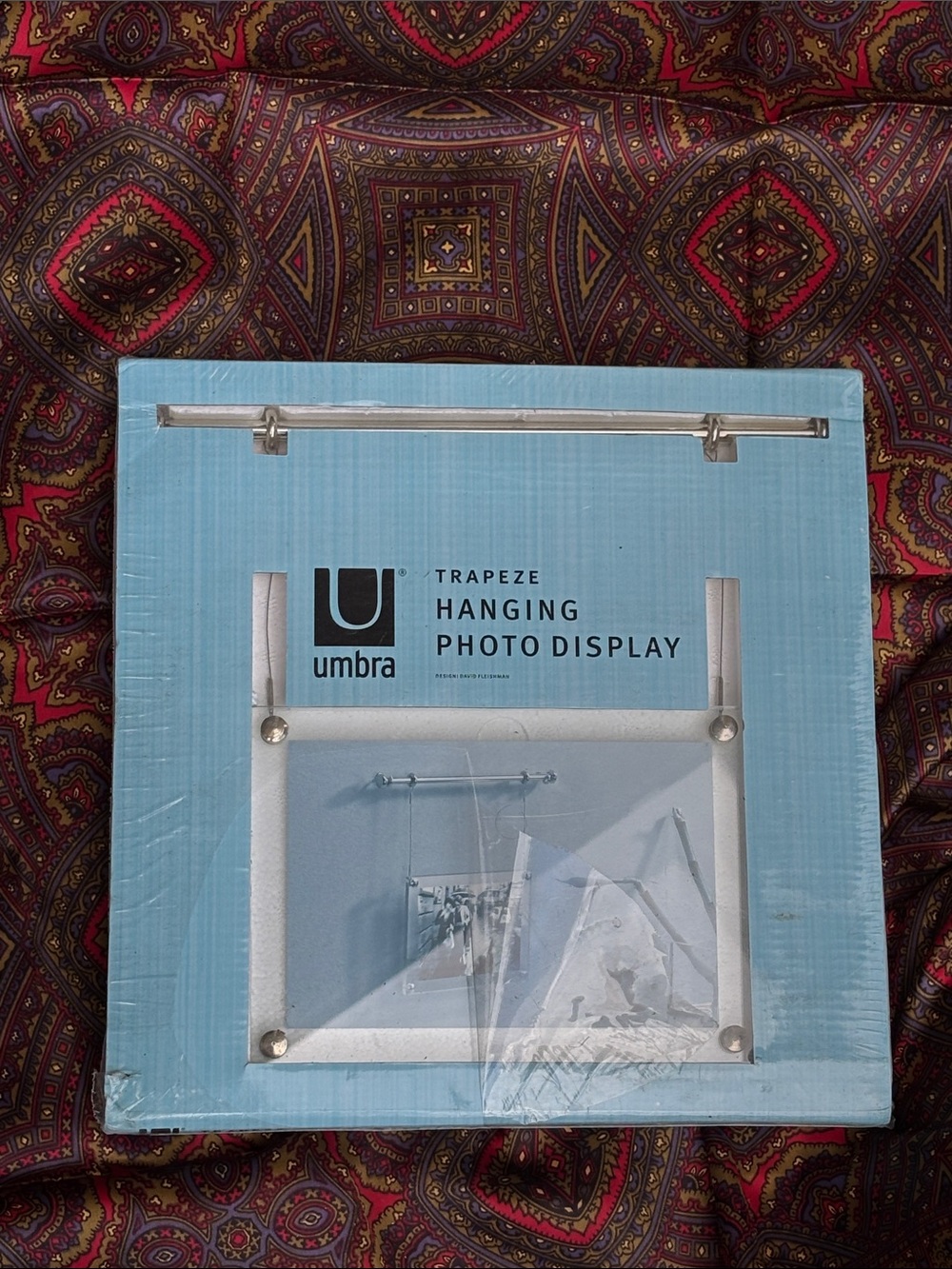 Umbra Trapeze Hanging Photo Display in Light Blue